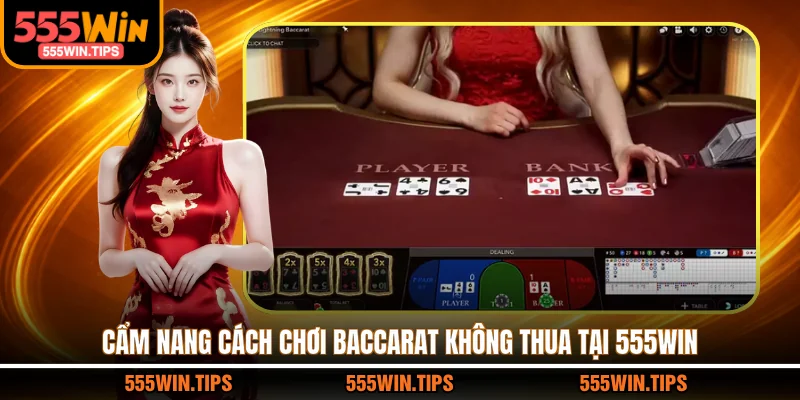 Cẩm nang cách chơi Baccarat không thua tại 555WIN