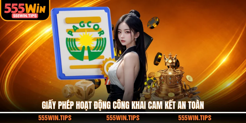 Giấy phép hoạt động công khai cam kết an toàn